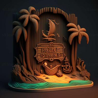 3D model Tropico 2 Pirate Cove game (STL)